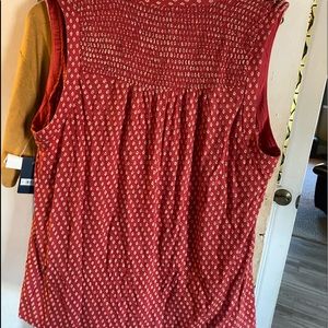 Sleeveless lucky brand shirt, new with tags XL